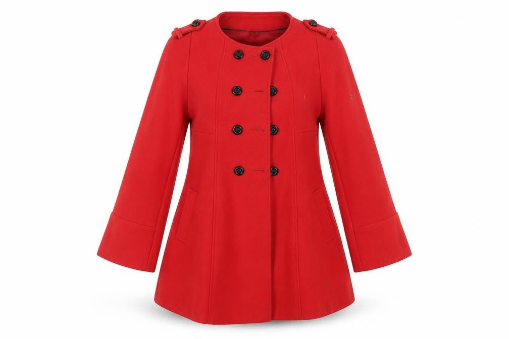 F&F Womens Red   Pea Coat Coat Size 12