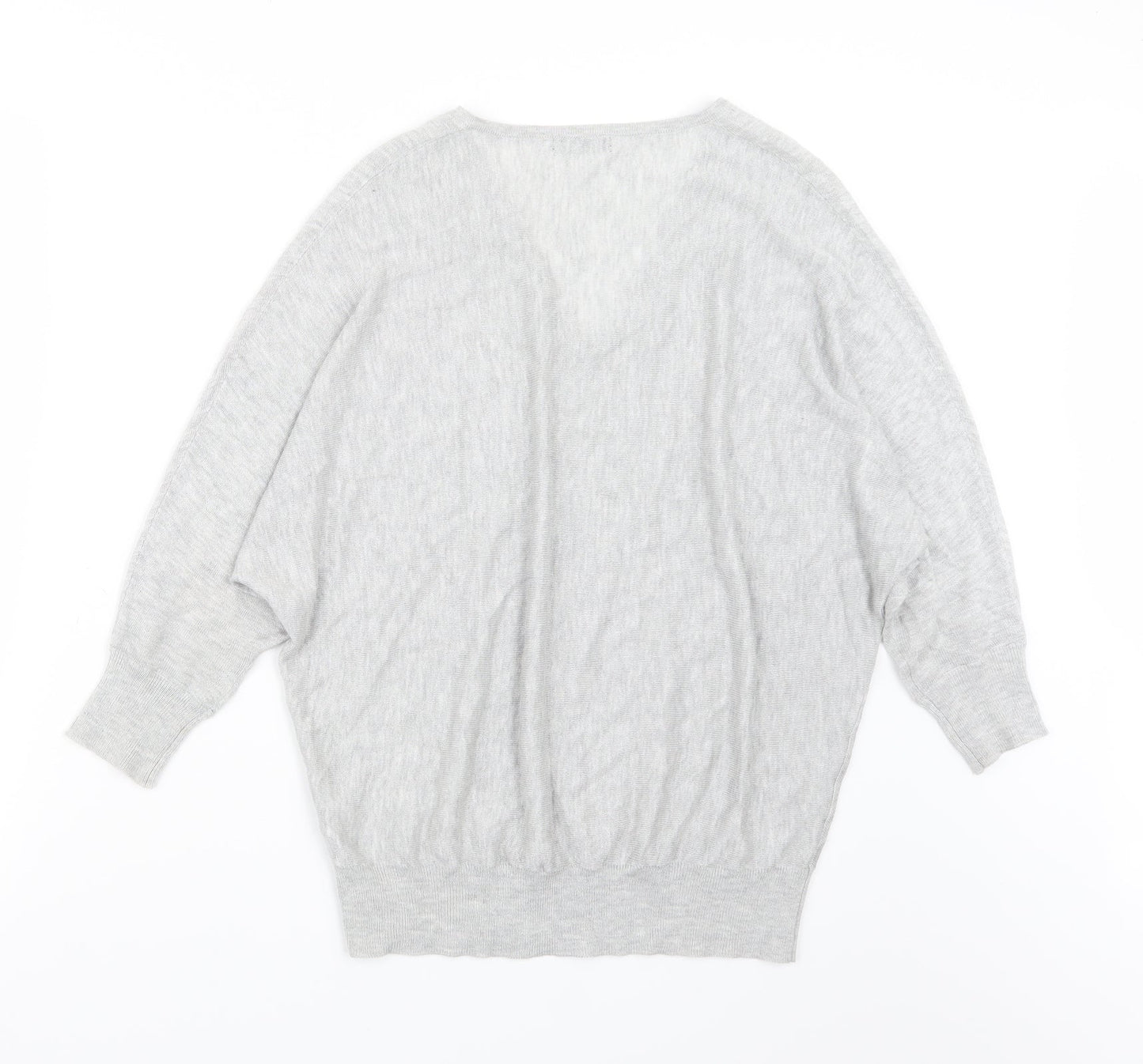 M&Co Womens Grey  Knit Pullover Jumper Size 8