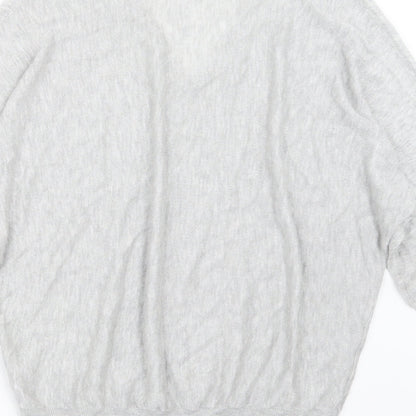 M&Co Womens Grey  Knit Pullover Jumper Size 8
