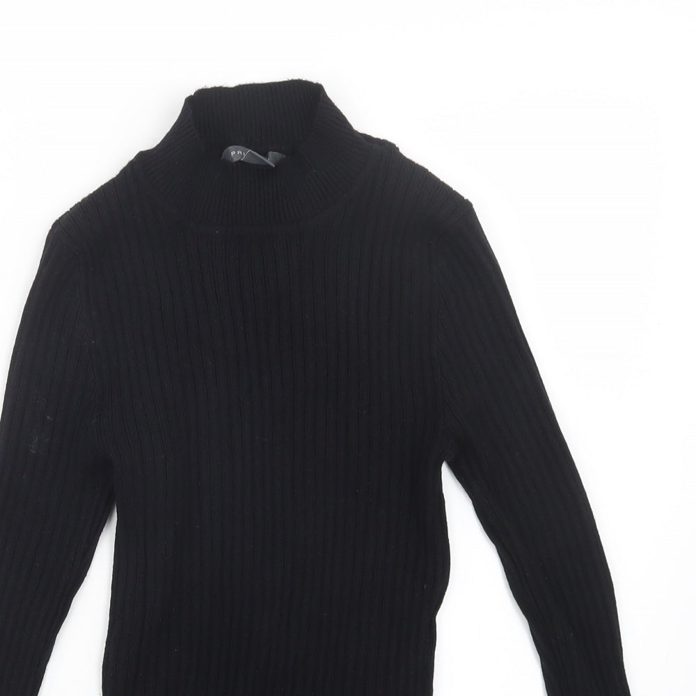Primark Womens Black  Knit Pullover Jumper Size 10