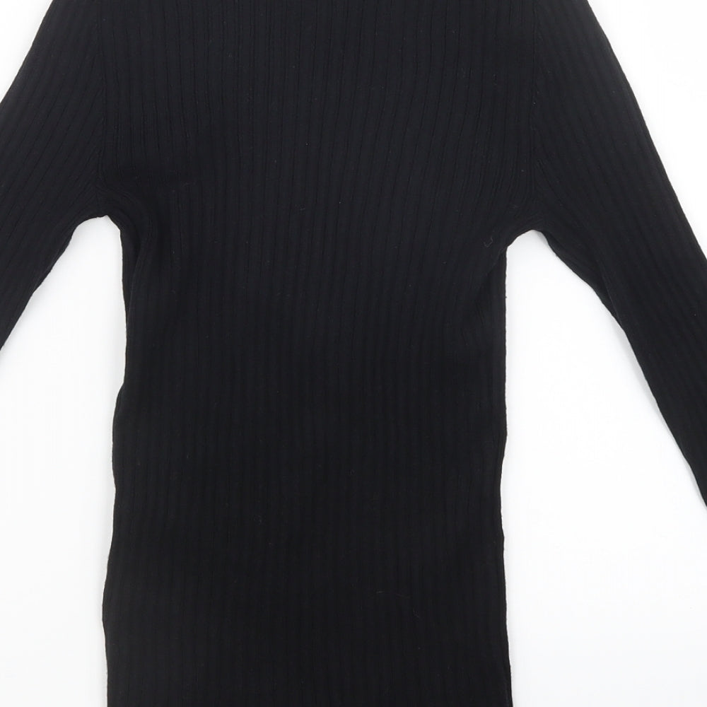Primark Womens Black  Knit Pullover Jumper Size 10