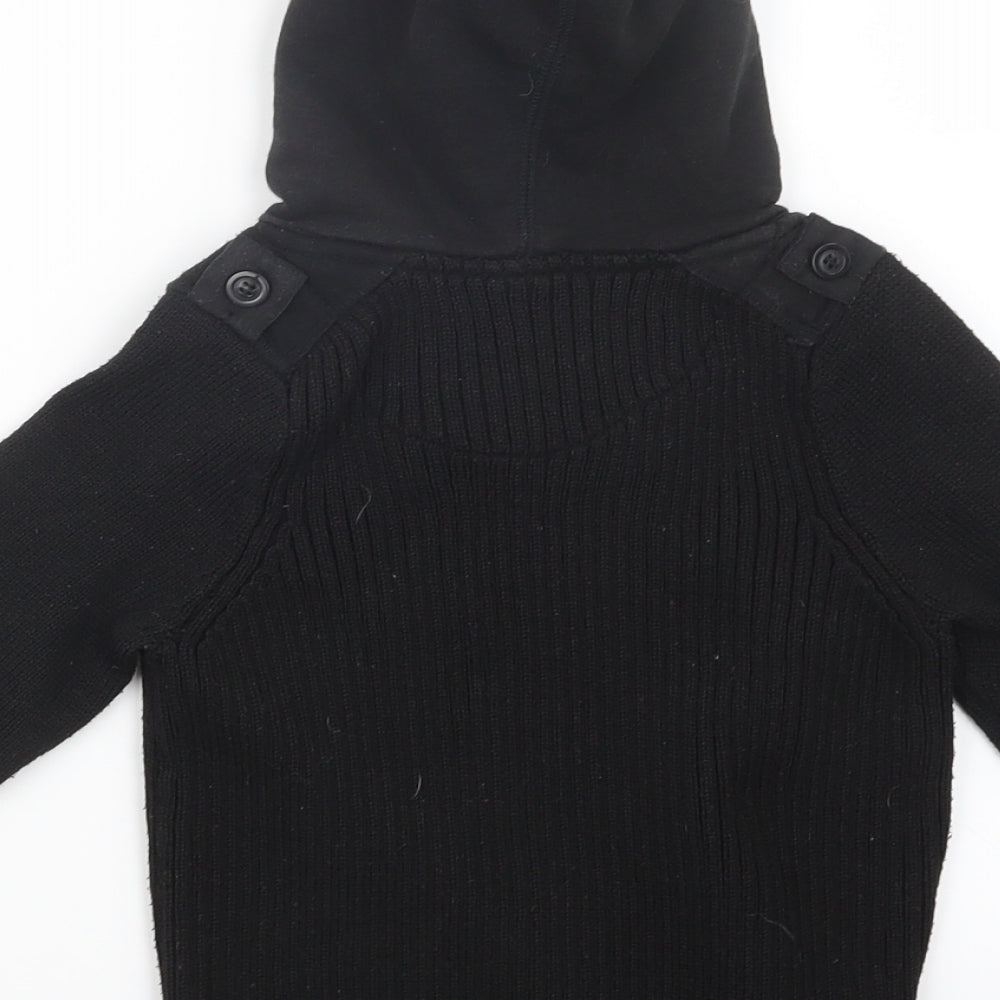 Matalan Boys Black  Knit Pullover Jumper Size 3 Years