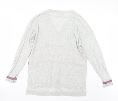 Preloved NEXT Womens Grey  Knit Pullover Jumper Size 16 - Back