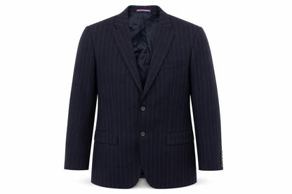 Next Mens Blue Striped  Jacket Suit Jacket Size 40