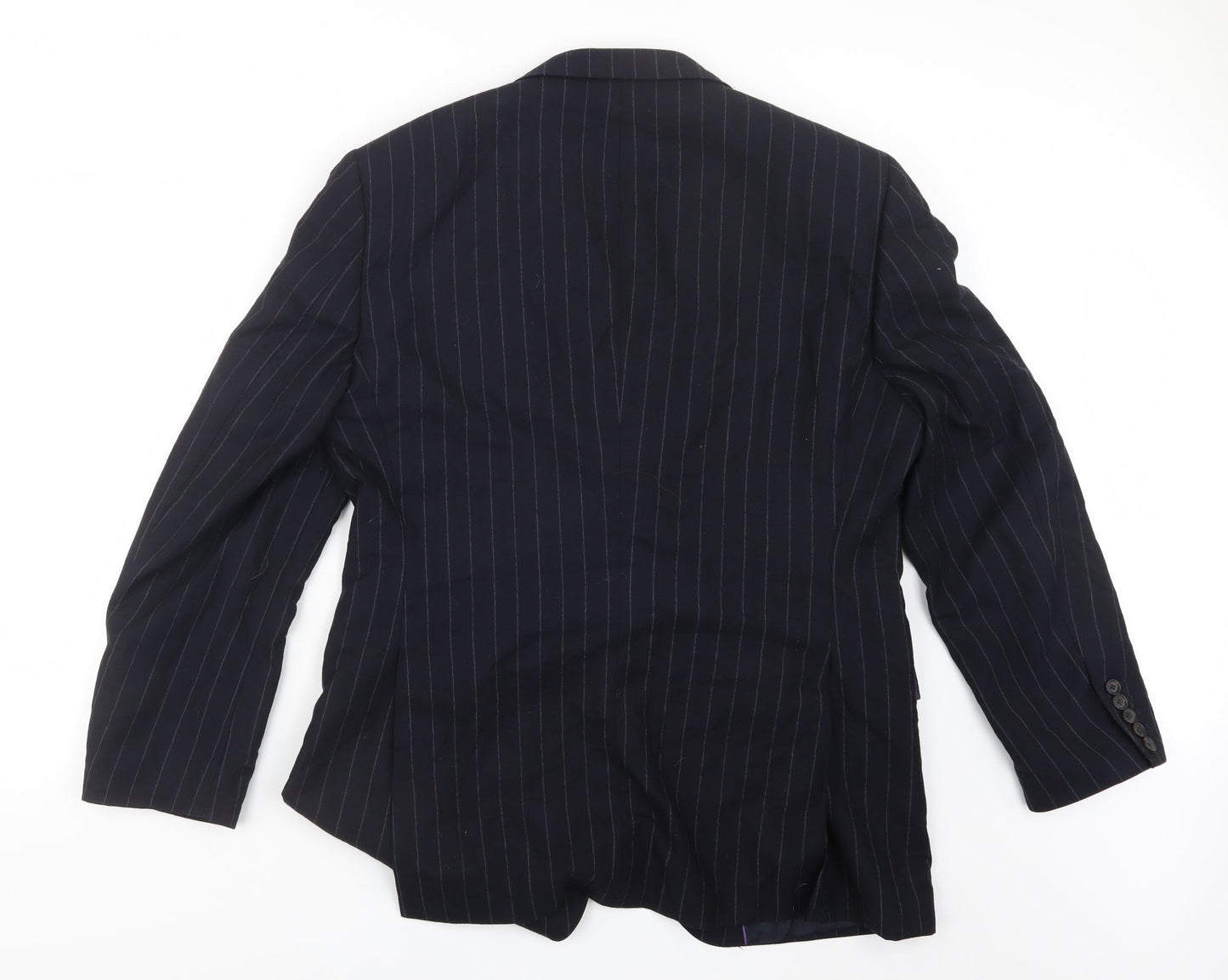 NEXT Mens Blue Striped  Jacket Suit Jacket Size 40