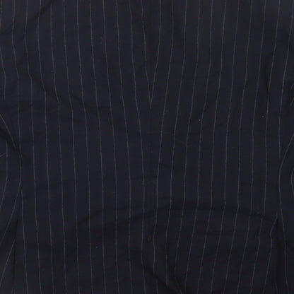 Next Mens Blue Striped  Jacket Suit Jacket Size 40