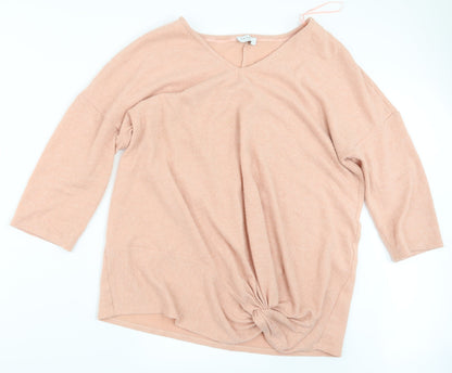 Front view of Papaya girls’ pink jumper, size 16, years