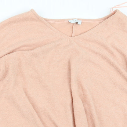 Close-up detail of Papaya girls’ pink jumper, size 16, years