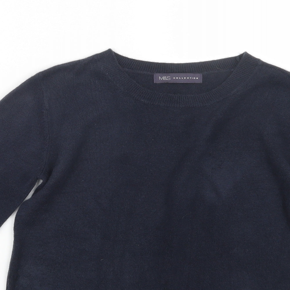 Marks and Spencer Womens Blue  Knit Pullover Jumper Size 6