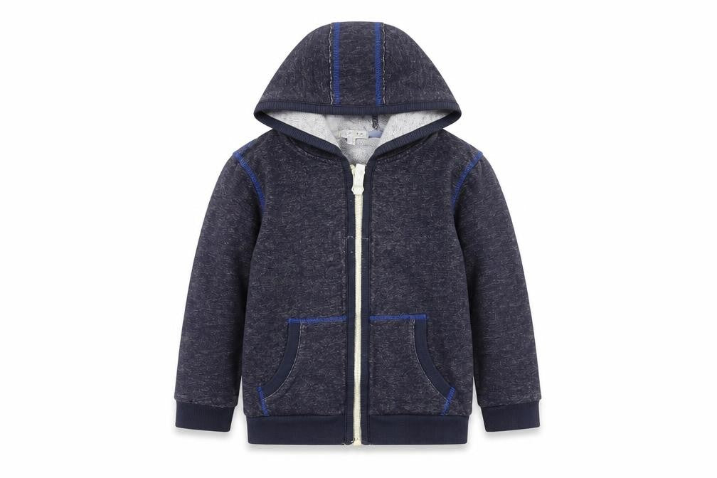 Indigo Collection Boys Blue   Full Zip Hoodie Size 6-7 Years