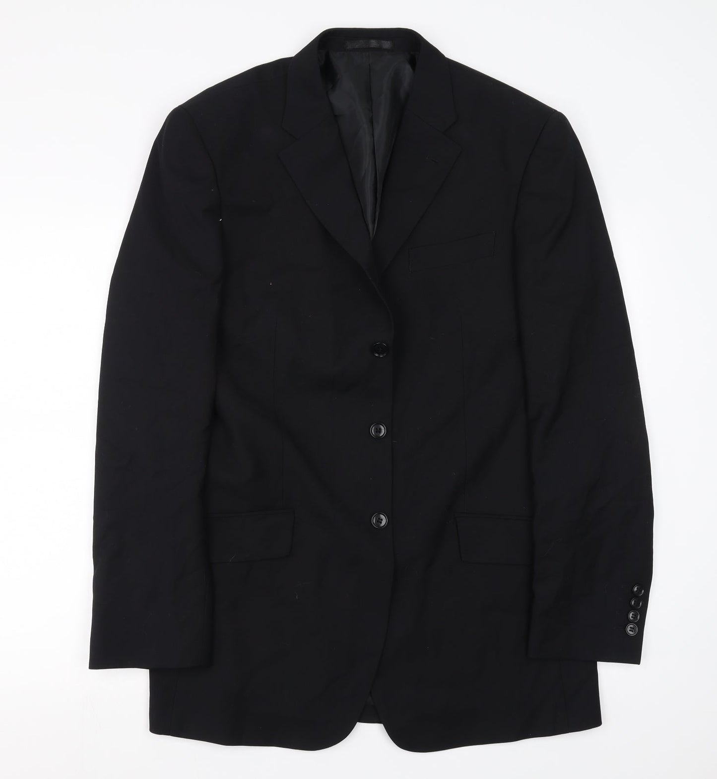 Preworn Mens Black   Jacket Suit Jacket Size 40