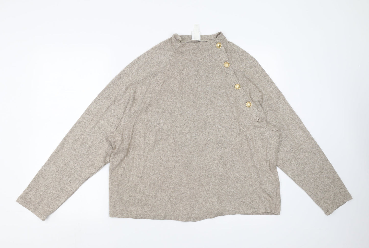 H&M Womens Beige   Pullover Jumper Size M