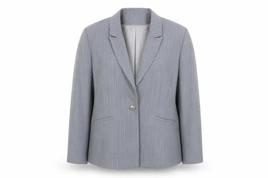 BHS Womens Grey Striped  Jacket Blazer Size 18