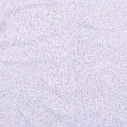 Berkertex Womens Purple Floral  Basic T-Shirt Size 12