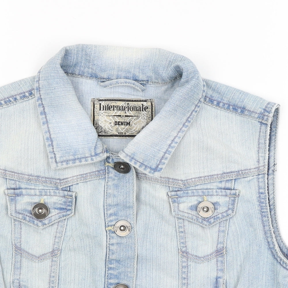 Internacionale Womens Blue   Jacket  Size 8