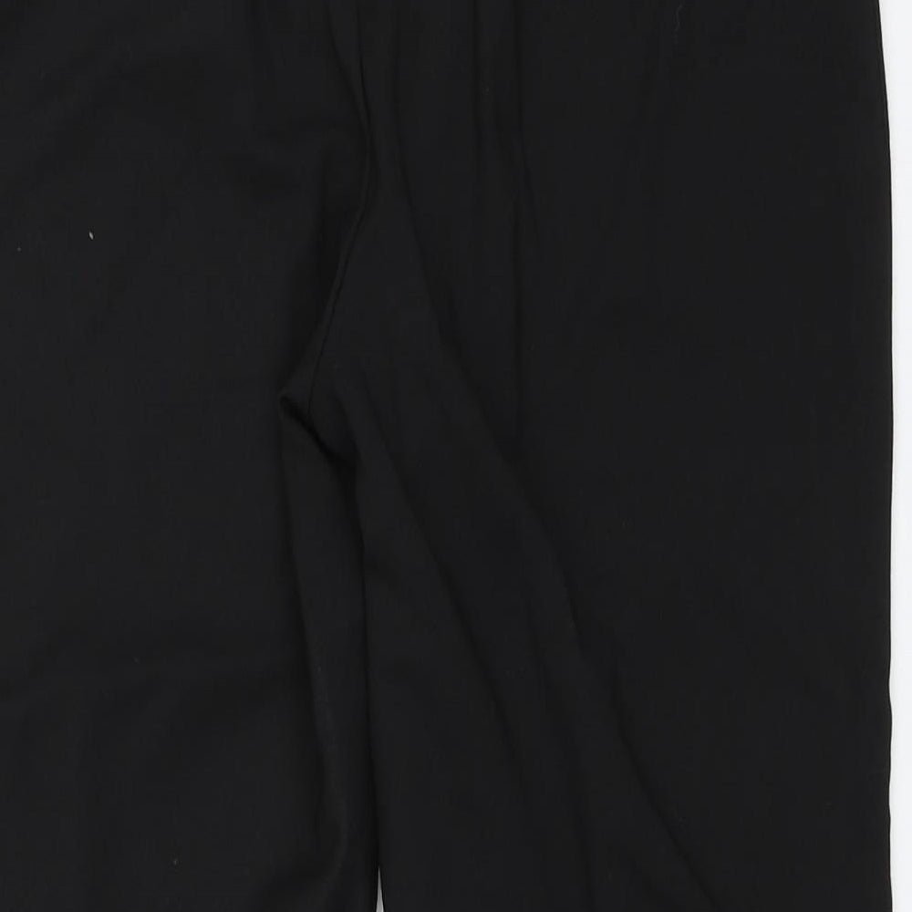 Zara Womens Black   Cropped Trousers Size M L22.5 in