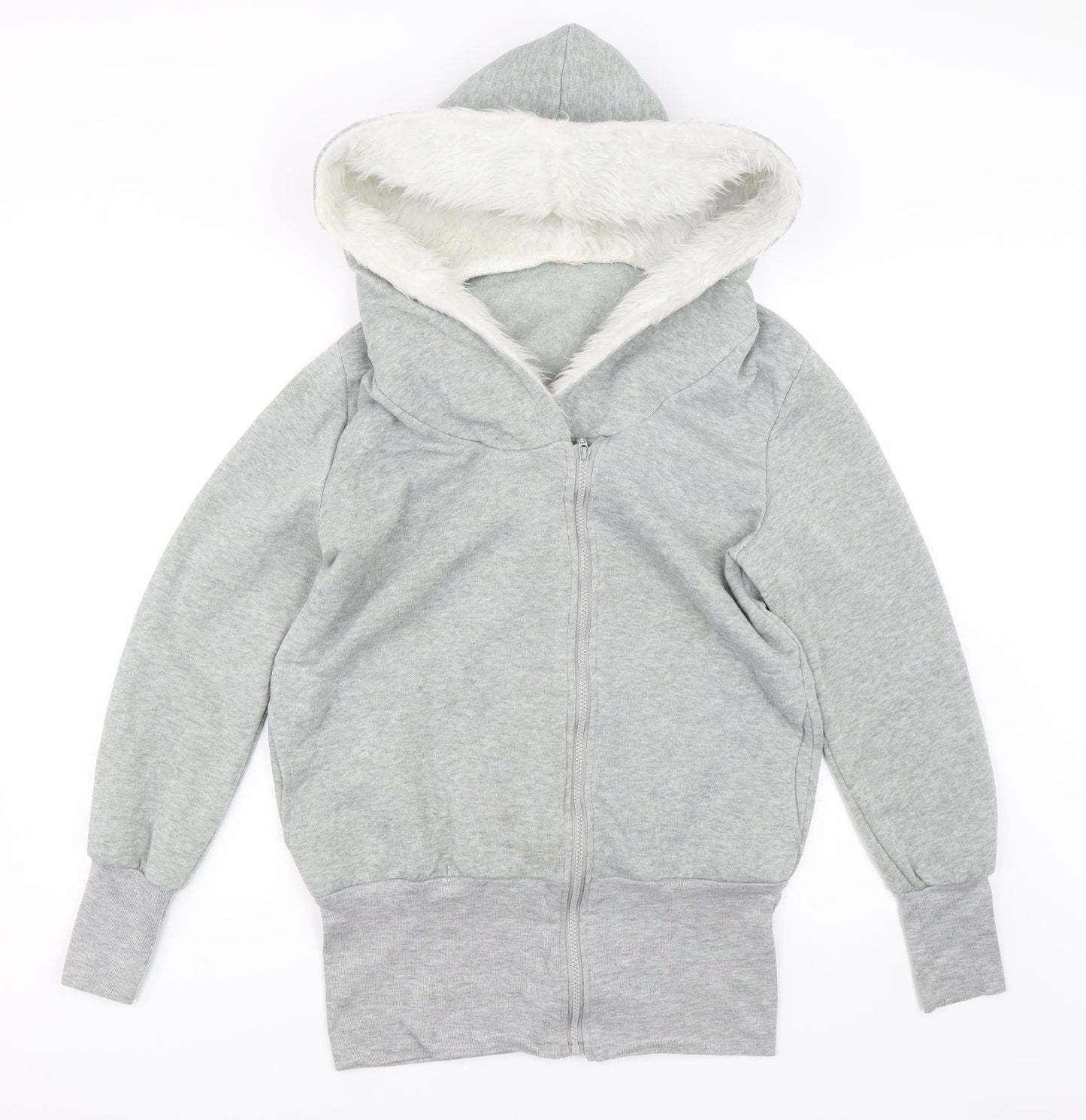 Preworn Womens Grey   Full Zip Hoodie Size 2XL