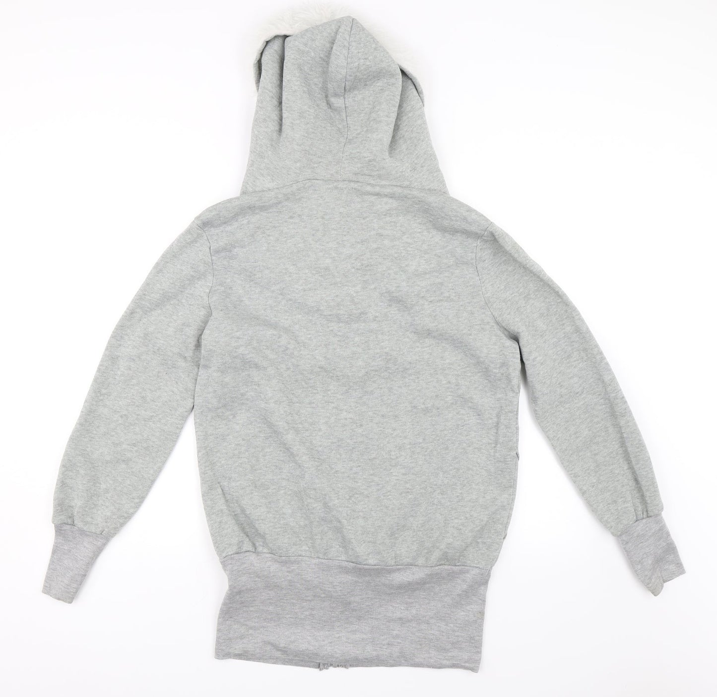 Preworn Womens Grey   Full Zip Hoodie Size 2XL