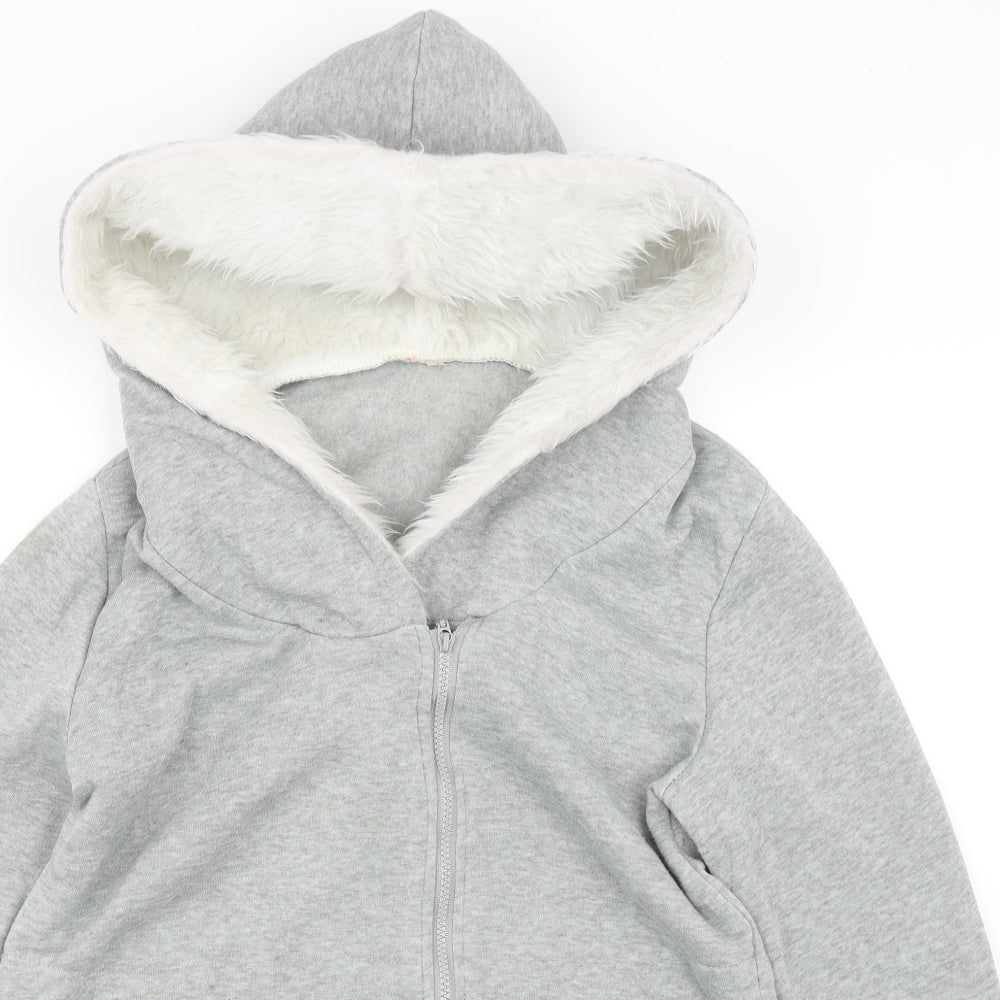 Preworn Womens Grey   Full Zip Hoodie Size 2XL