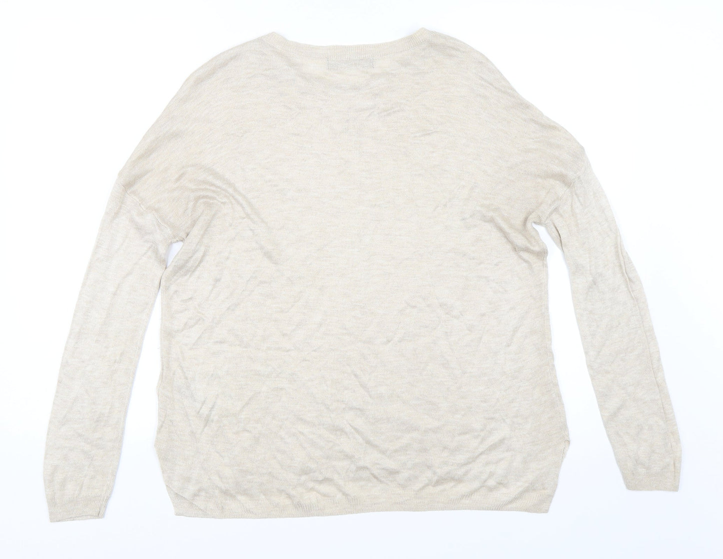 Marks and Spencer Womens Beige   Pullover Jumper Size M