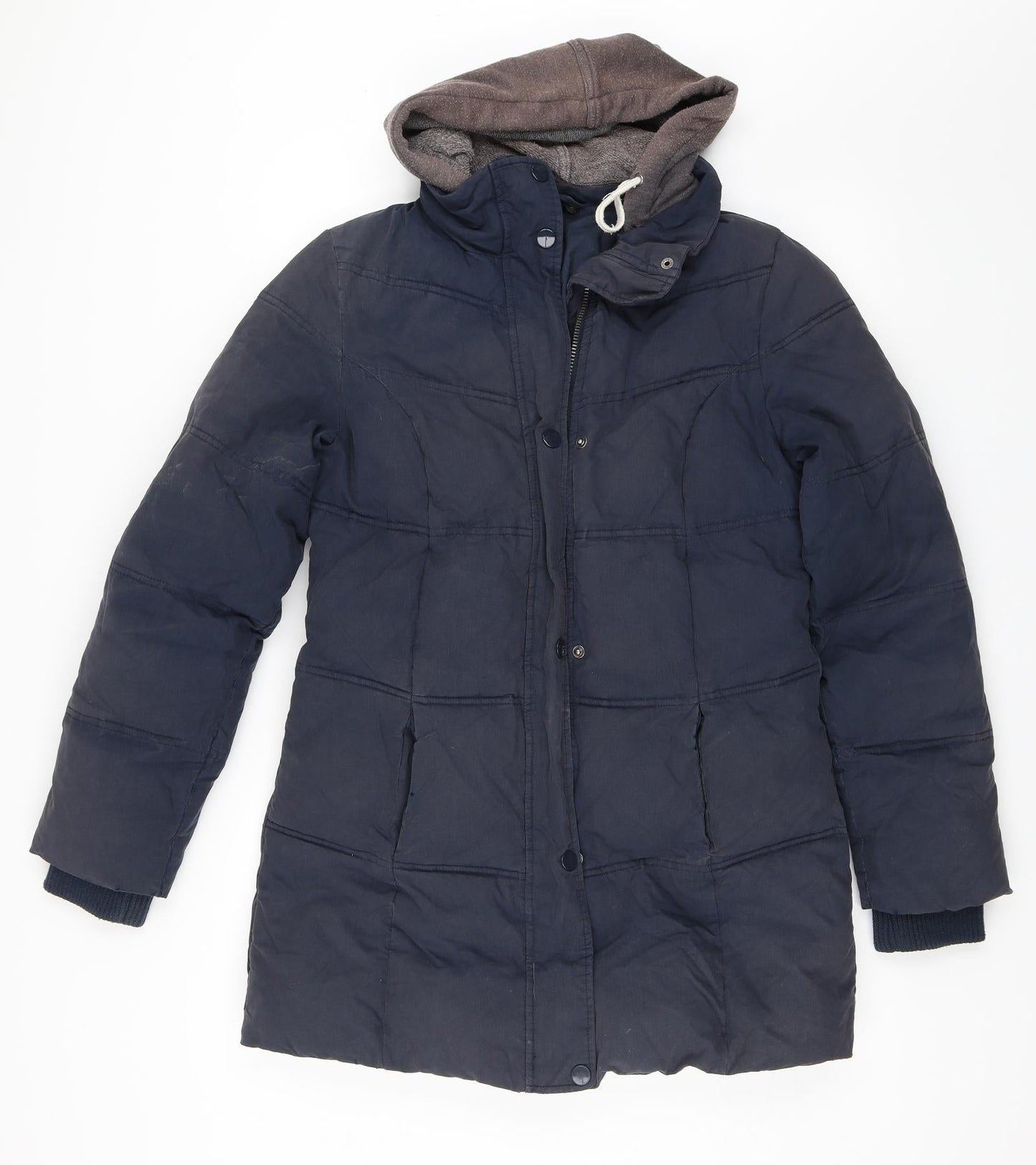 Topshop Womens Blue   Parka Coat Size 10