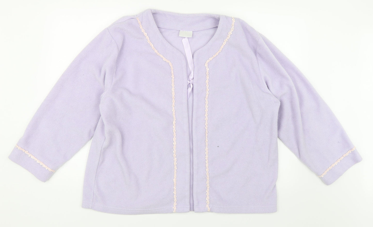 Preworn Womens Purple  Fleece Jacket  Size XL