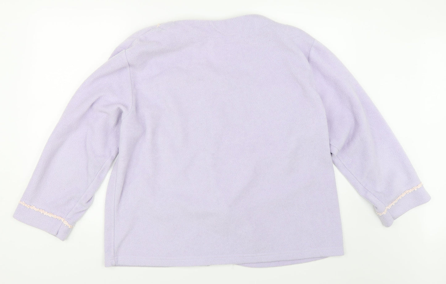 Preworn Womens Purple  Fleece Jacket  Size XL