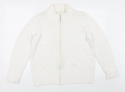 Preloved EWM Womens White   Jacket  Size 18 - Front