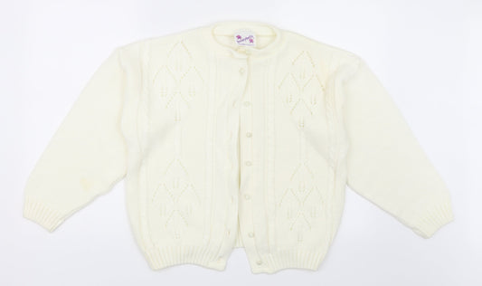 Honeybells Womens Ivory   Cardigan Jumper Size 6