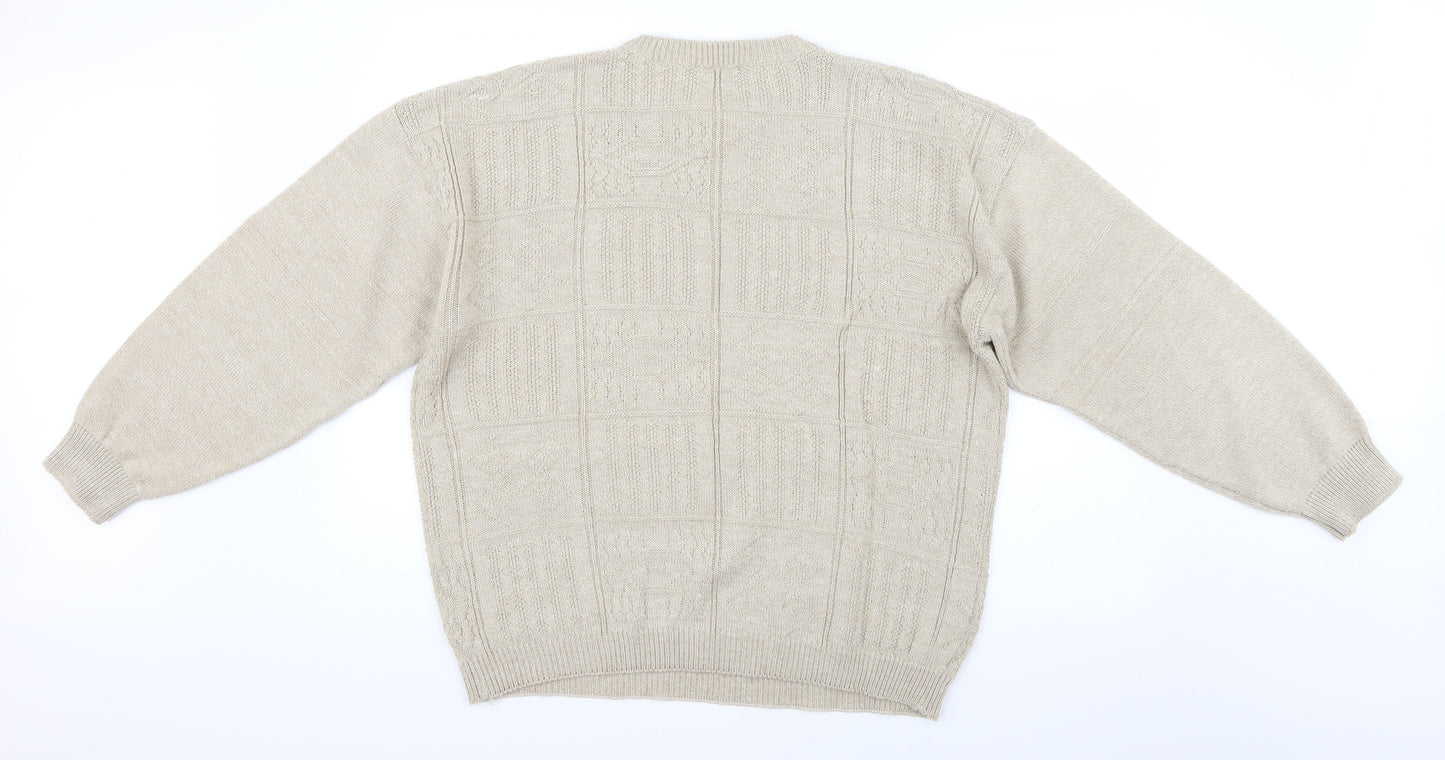 Mainstream Womens Beige   Pullover Jumper Size M