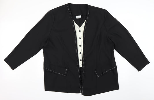 unlimited Womens Black   Cardigan Jumper Size 4