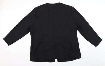 Preloved unlimited Womens Black   Cardigan Jumper Size 4 - Back