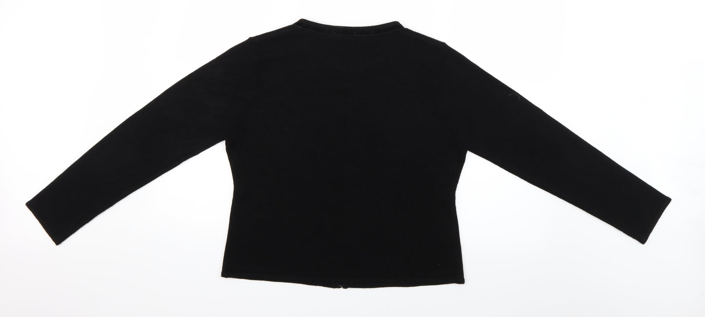 Sara Woman Womens Black   Cardigan Jumper Size 16