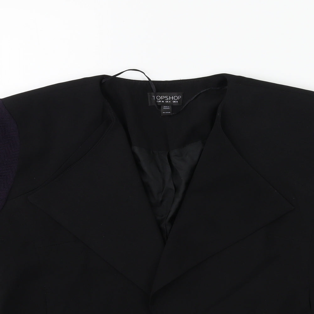 Topshop Womens Black   Jacket  Size 8