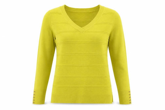M&Co Womens Yellow  Knit Pullover Jumper Size 12