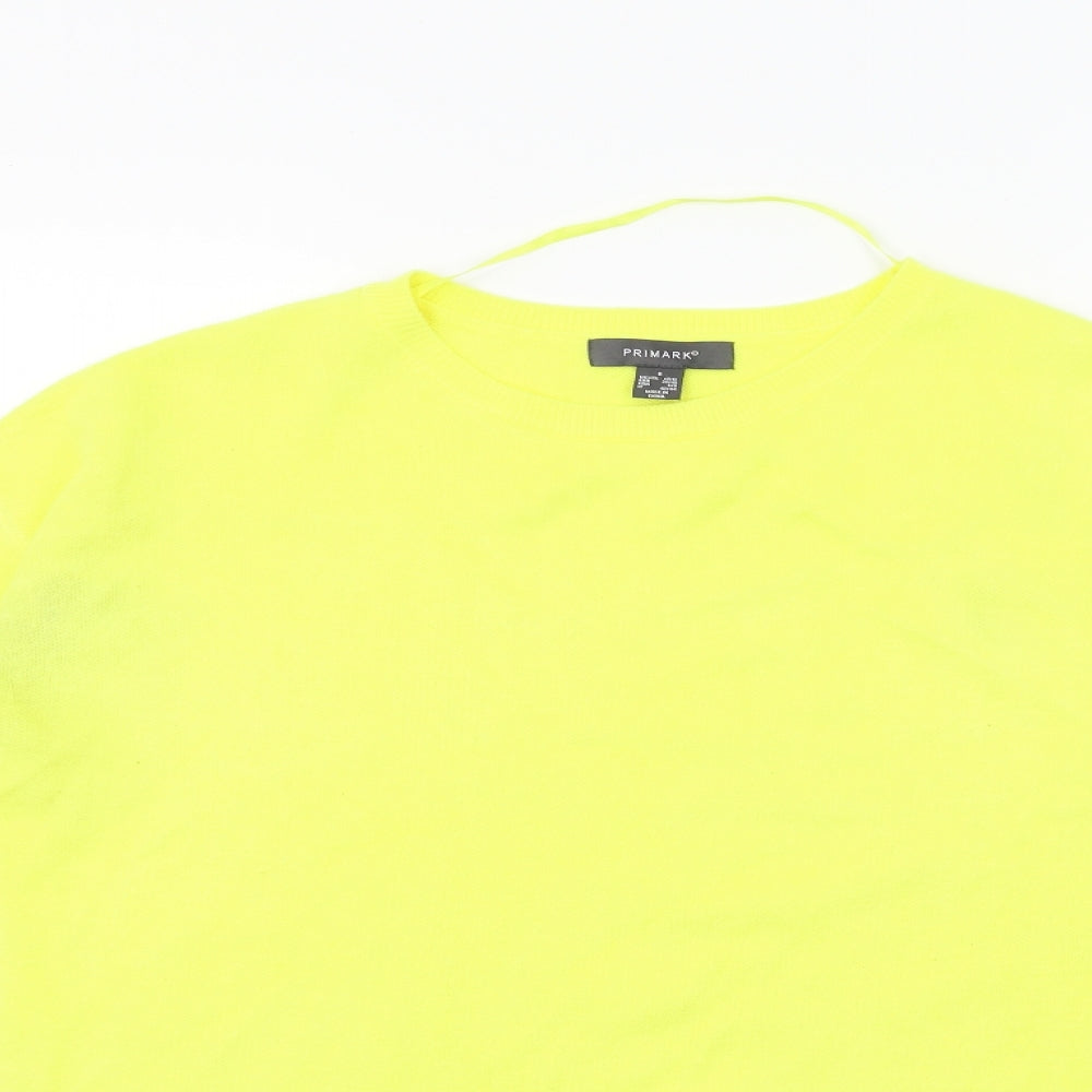 Primark Womens Yellow  Knit Pullover Jumper Size 10