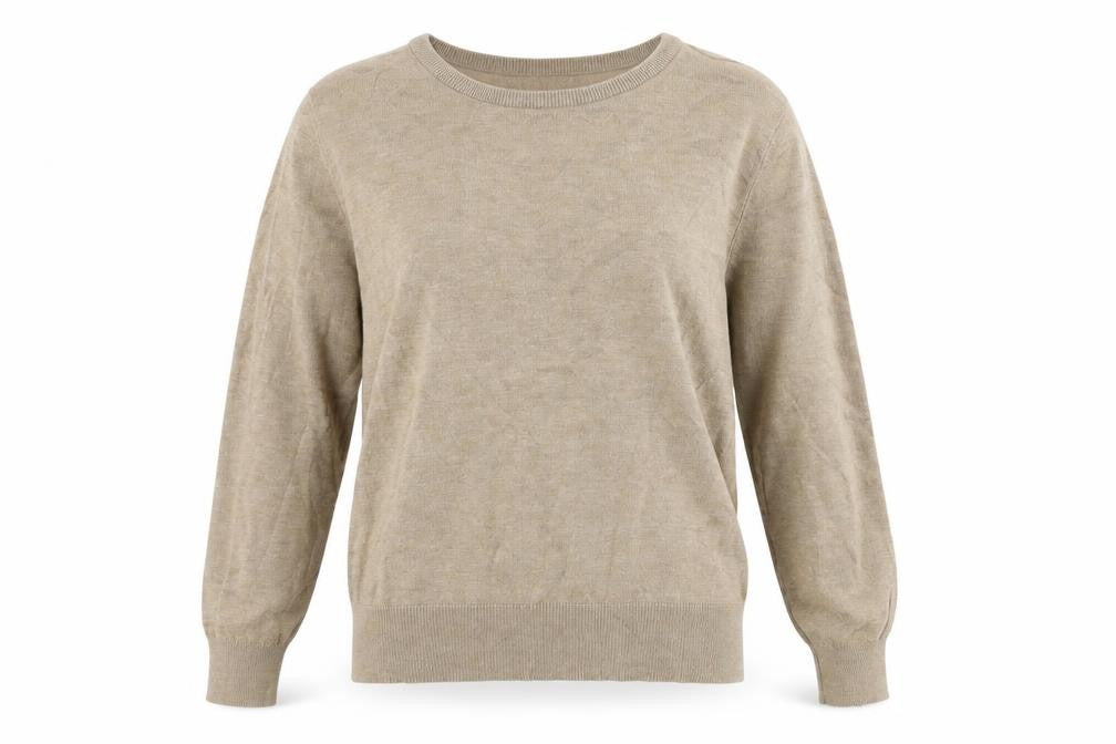 H&M Womens Beige  Knit Pullover Jumper Size S