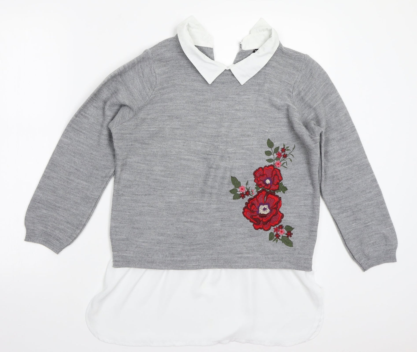 Select Womens Grey   Pullover Jumper Size 12
