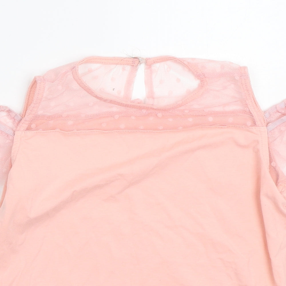 SheIn Girls Pink   Basic T-Shirt Size 10 Years