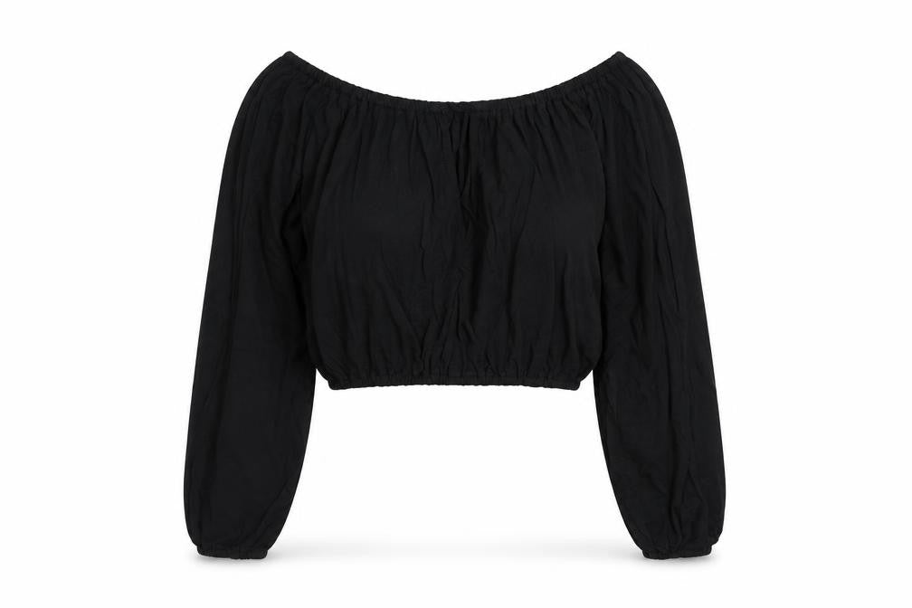 Body Womens Black   Basic Blouse Size 14