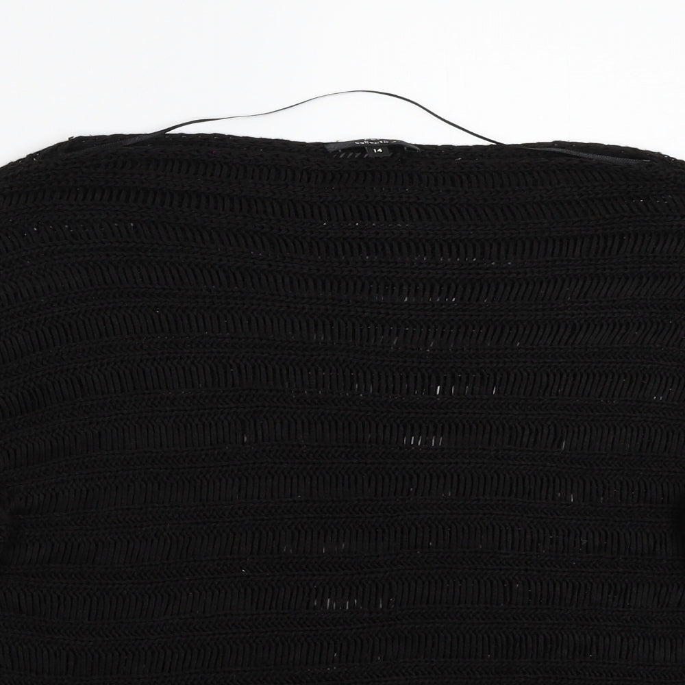 F&F Womens Black   Pullover Jumper Size 14