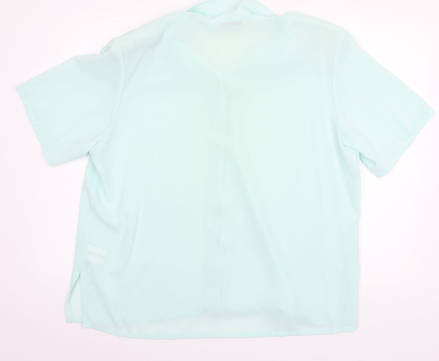 Lauren Duvar Womens Green   Basic Button-Up Size 20