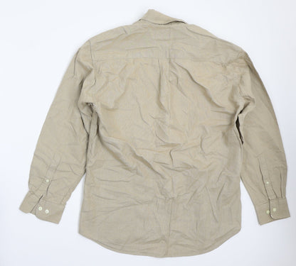 Marks & Spencer Mens Beige    Button-Up Size S
