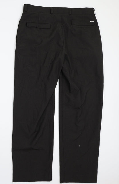 BHS Womens Brown Striped  Trousers  Size 34 L29 in