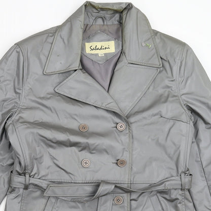 Sabadini Womens Silver   Kimono Coat Size 14