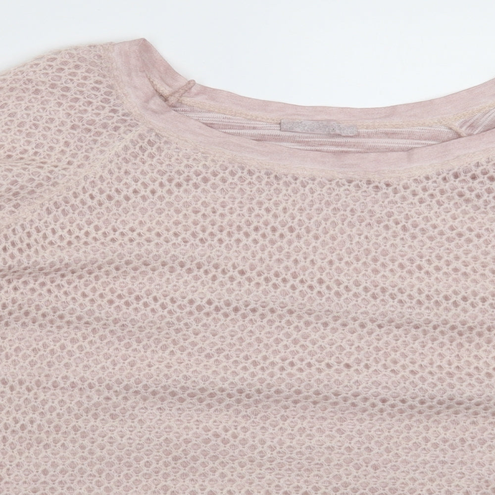 Preworn Womens Pink  Knit Pullover Jumper Size 20