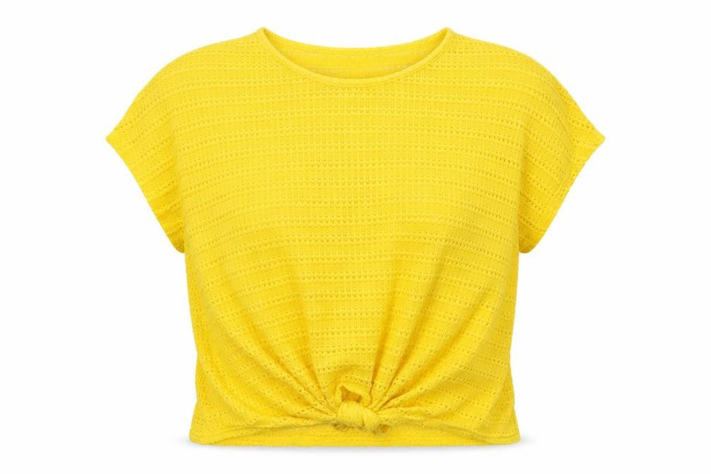 New Look Womens Yellow  Knit Pullover Jumper Size M