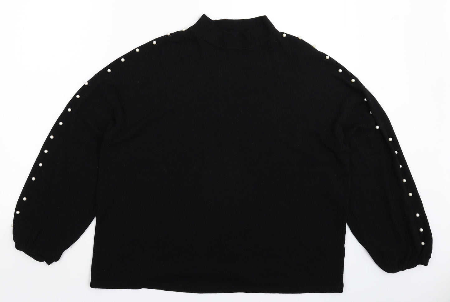 George Womens Black  Knit Pullover Jumper Size L