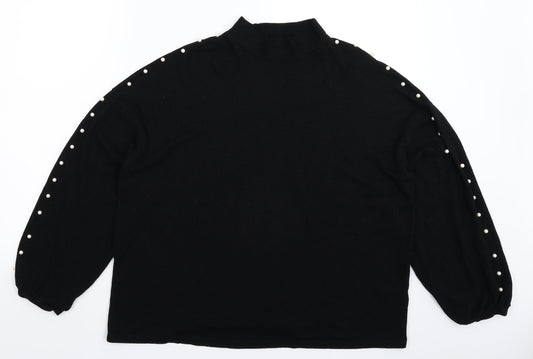 George Womens Black  Knit Pullover Jumper Size L
