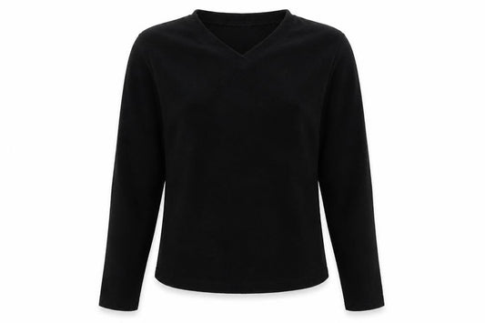 Avenue Womens Black  Fleece Pullover Sweatshirt Size 14